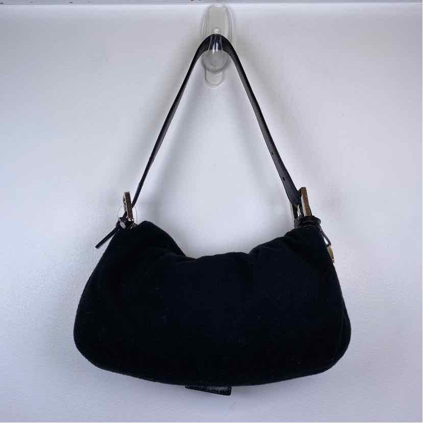 Pre-Owned Fendi Black Fabric Designer Handbag