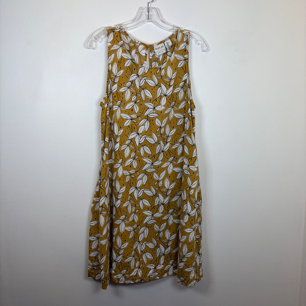 Pre-Owned Size L Rachel Zoe Yellow Print Casual Dress