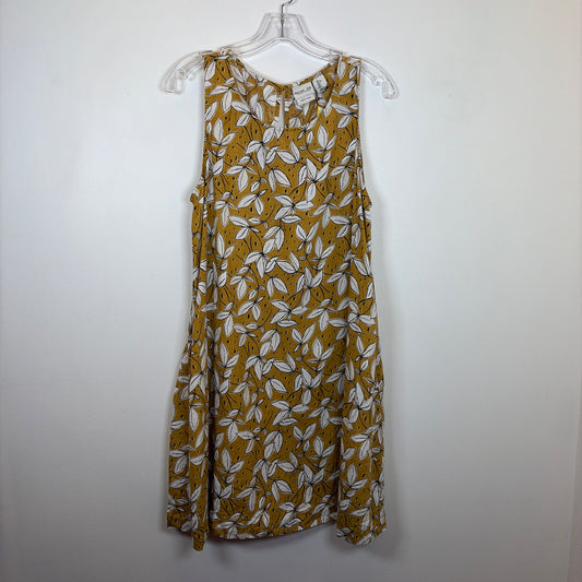 Pre-Owned Size L Rachel Zoe Yellow Print Casual Dress