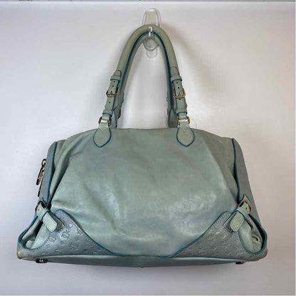 Pre-Owned MCM Turquoise Leather Designer Handbag