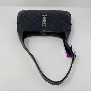 Pre-Owned Gucci Black Canvas Designer Handbag