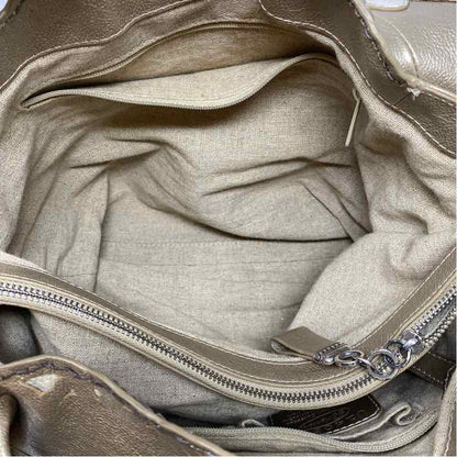 Pre-Owned Brighton Gold Leather Handbag