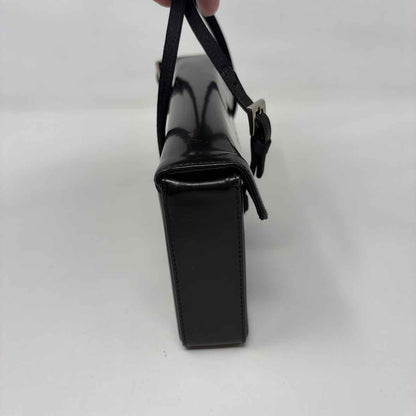 Pre-Owned Prada Black Patent Designer Handbag