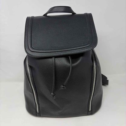 Pre-Owned Aqua Black Leather Handbag