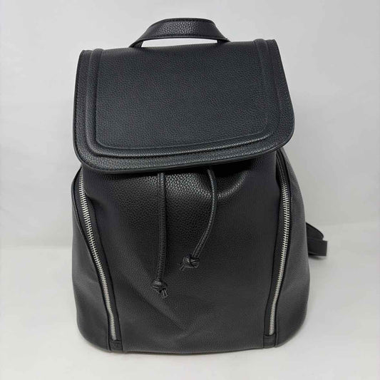 Pre-Owned Aqua Black Leather Handbag