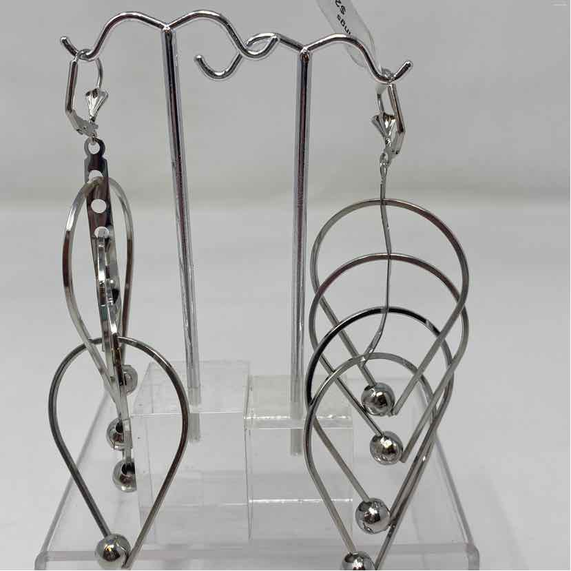 Silver Metal Earrings