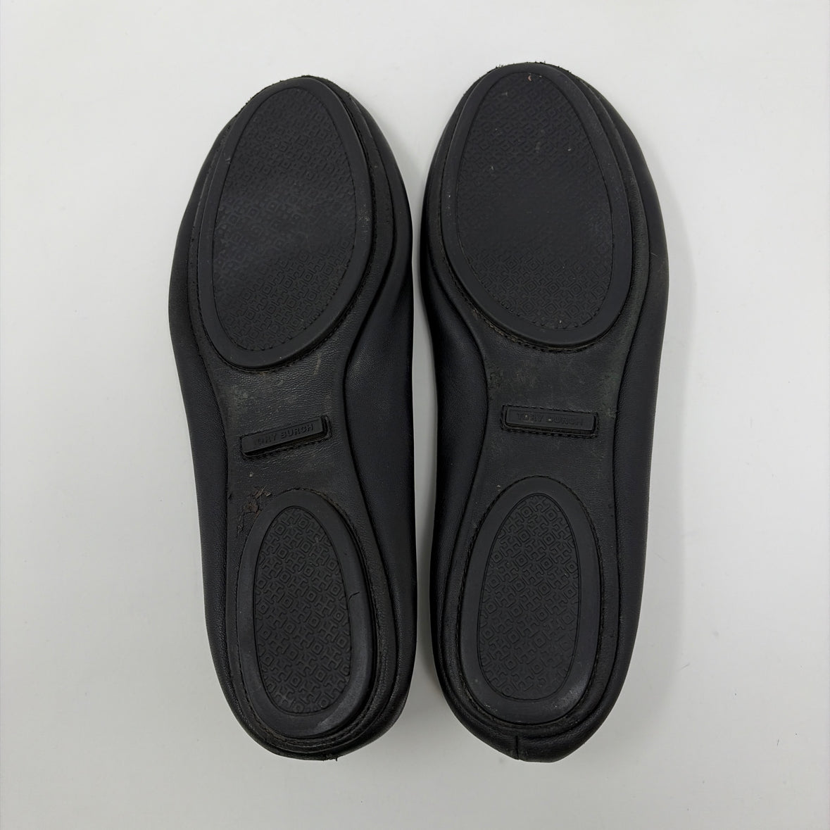 Pre-Owned Shoe Size 9.5 Tory Burch Black Flats