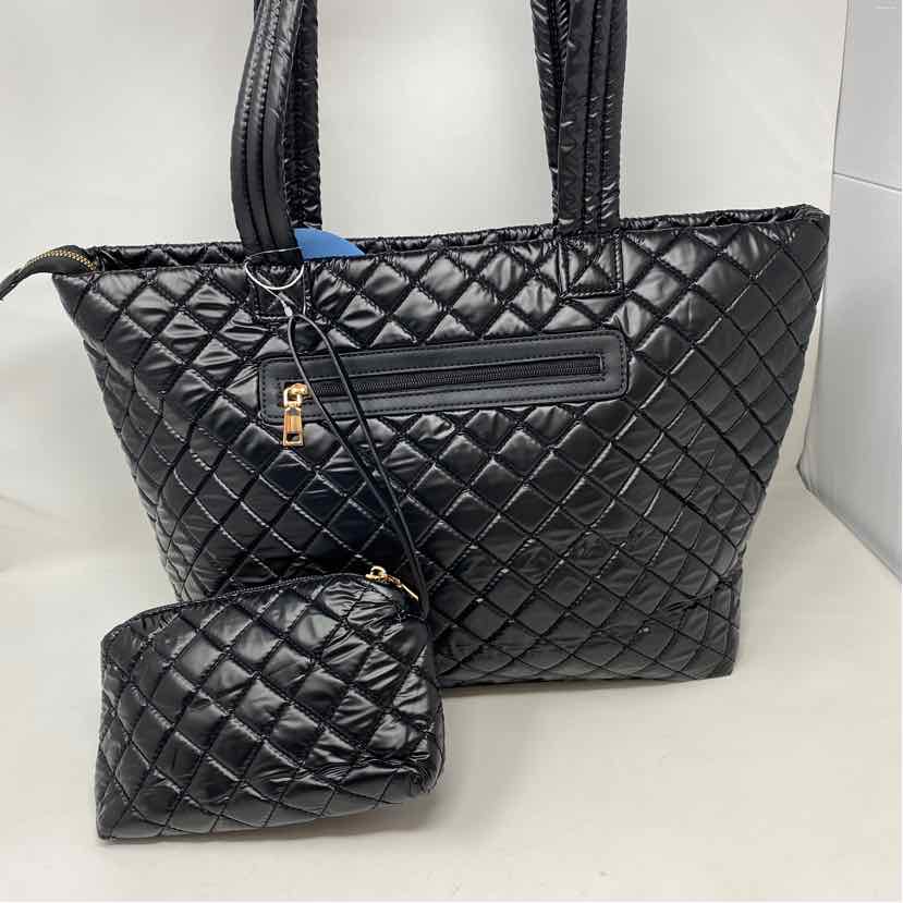 Boutique Black Nylon Handbag