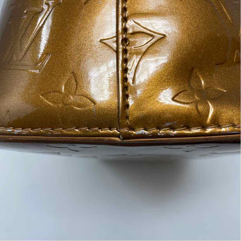 Pre-Owned Louis Vuitton Bronze Patent Designer Handbag