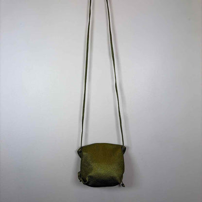 Pre-Owned Carlos Falchi Green Leather Handbag