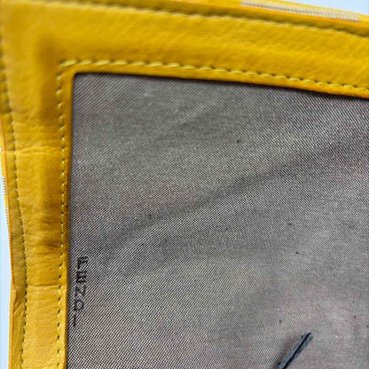 Pre-Owned Fendi Yellow Canvas Designer Handbag