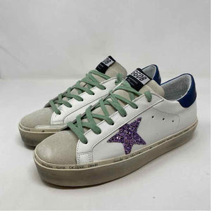 Pre-Owned Golden Goose White Leather Shoe Size 10.5 Designer Shoes
