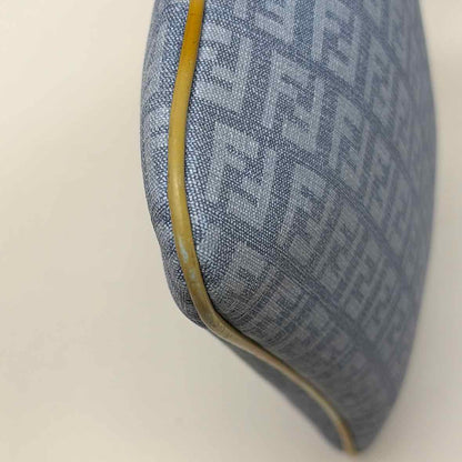 Pre-Owned Fendi Blue Canvas Designer Handbag