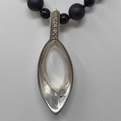 Pre-Owned Simon Sebbag Designs Black Stones Necklace