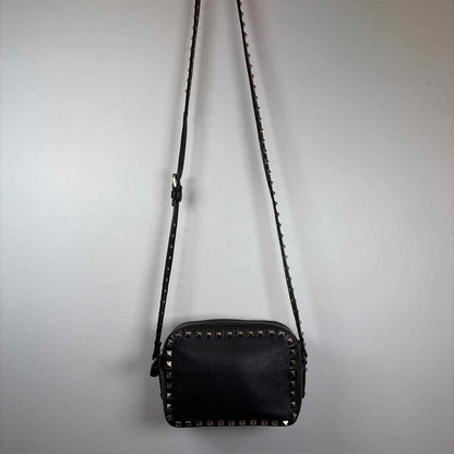 Pre-Owned Valentino Black Leather Designer Handbag