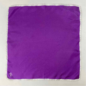 Pre-Owned Burberry Purple Silk Designer Scarf