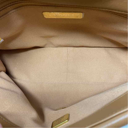 Pre-Owned Chanel Cognac Leather Designer Handbag