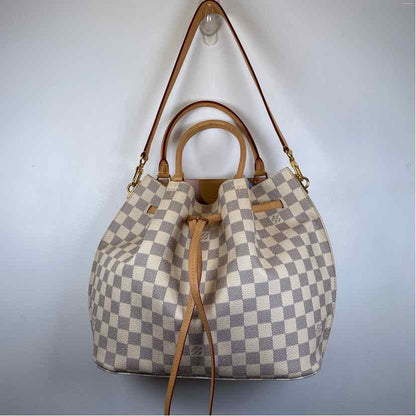 Pre-Owned Louis Vuitton Damier Azur Canvas Designer Handbag