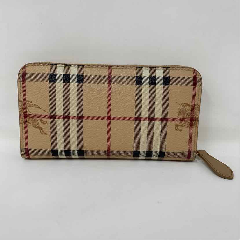 Pre-Owned Burberry Plaid Canvas Designer Wallet