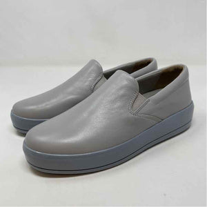 Pre-Owned Prada Grey Leather Shoe Size 6 Designer Shoes
