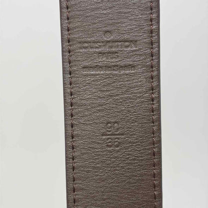 Pre-Owned Louis Vuitton Brown Leather Designer Belt