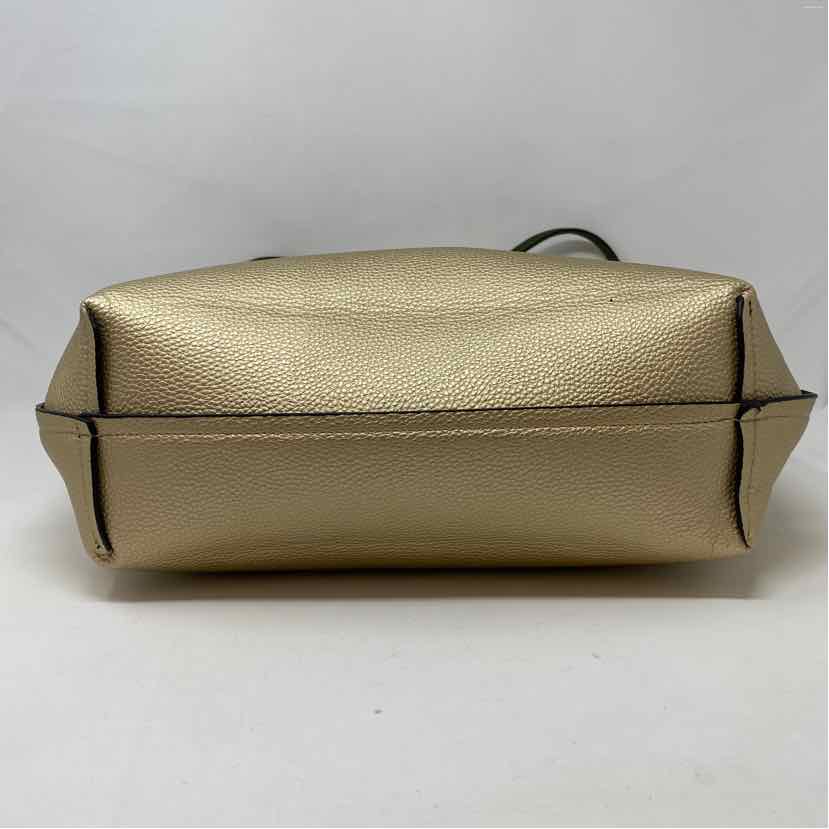 Boutique Olive/Gold faux leather Handbag