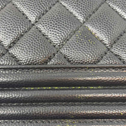 Pre-Owned Chanel Black Leather Designer Handbag