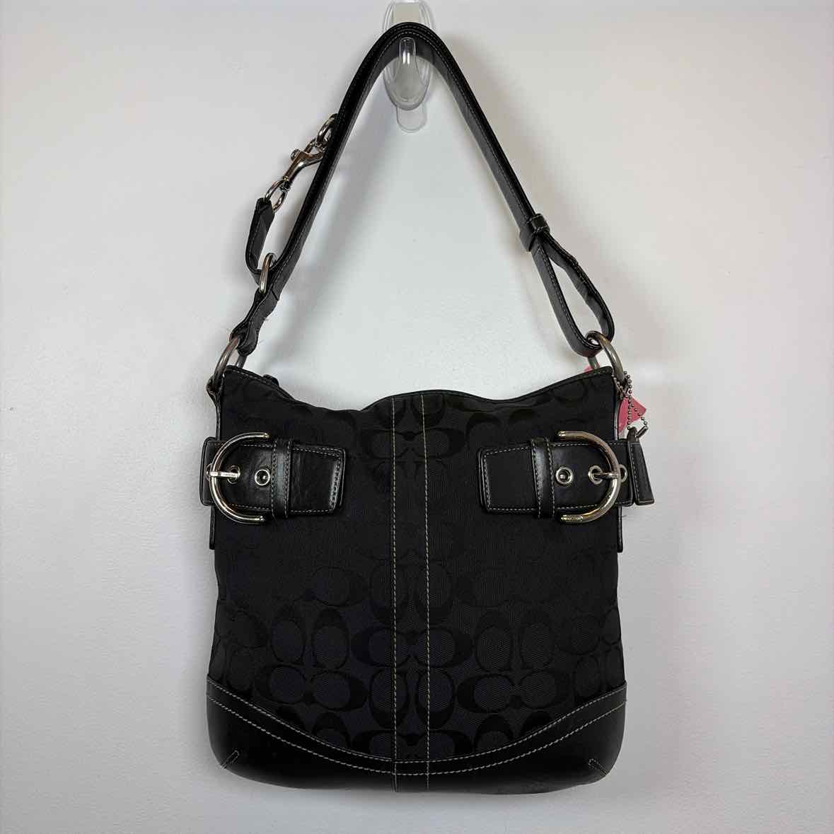 Pre-Owned Coach Black Fabric Handbag