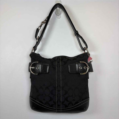 Pre-Owned Coach Black Fabric Handbag