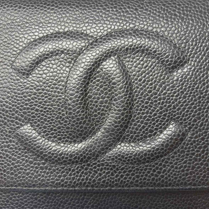 Pre-Owned Chanel Black Leather Designer Handbag