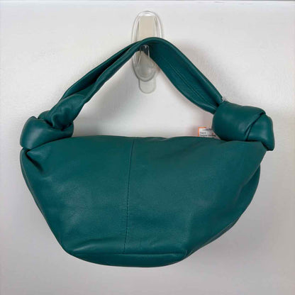 Pre-Owned Bottega Veneta Teal Leather Designer Handbag