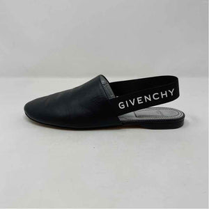 Pre-Owned Givenchy Black Leather Shoe Size 5.5 Designer Shoes