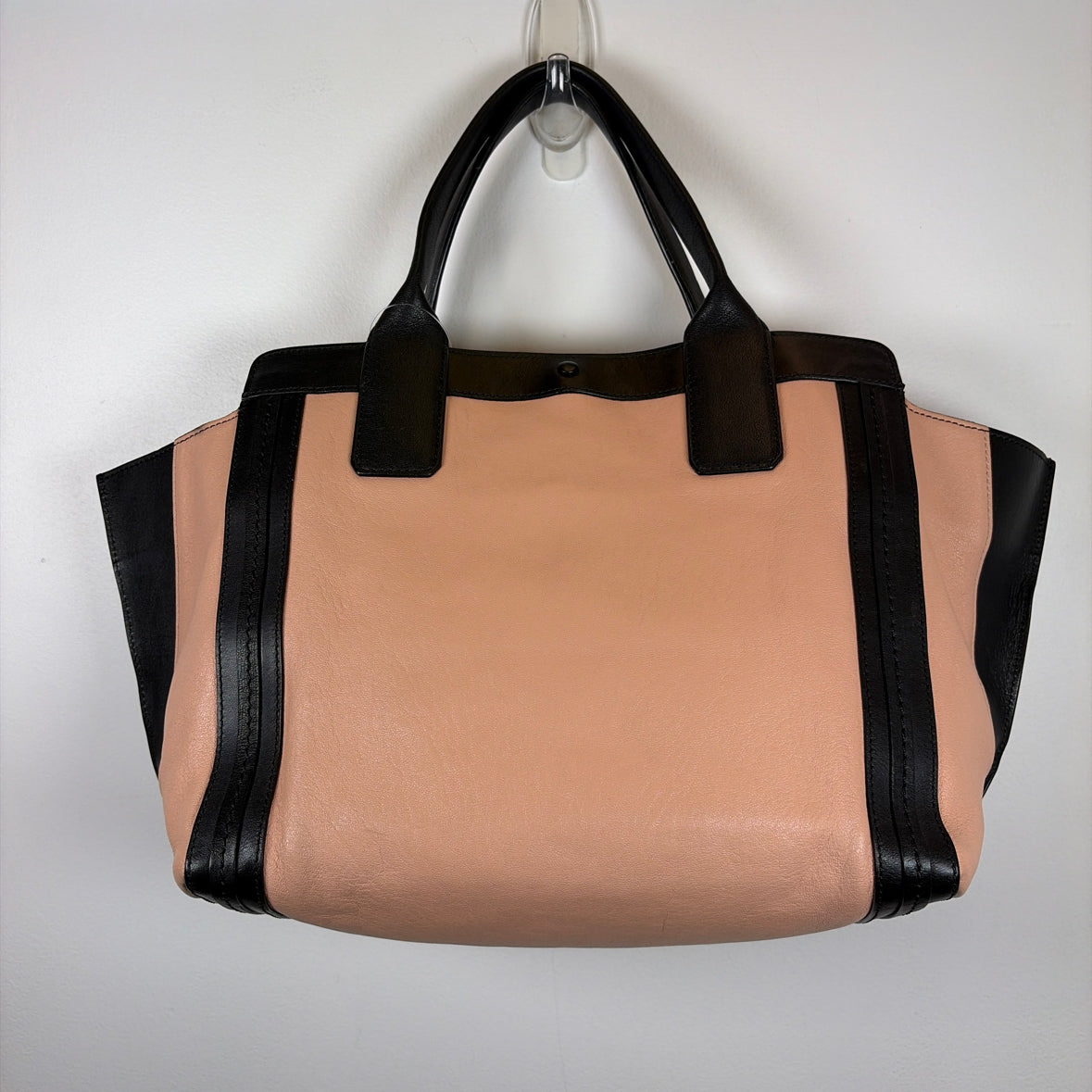 Pre-Owned Chloe Pink/Black Leather Designer Handbag