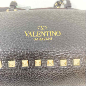 Pre-Owned Valentino Brown Leather Designer Handbag