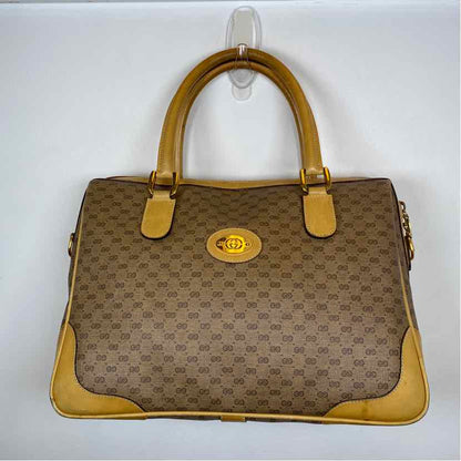 Pre-Owned Gucci Monogram Canvas Designer Handbag