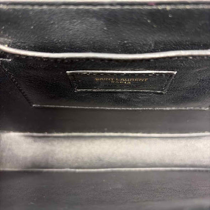 Pre-Owned Saint Laurent Green Leather Designer Handbag