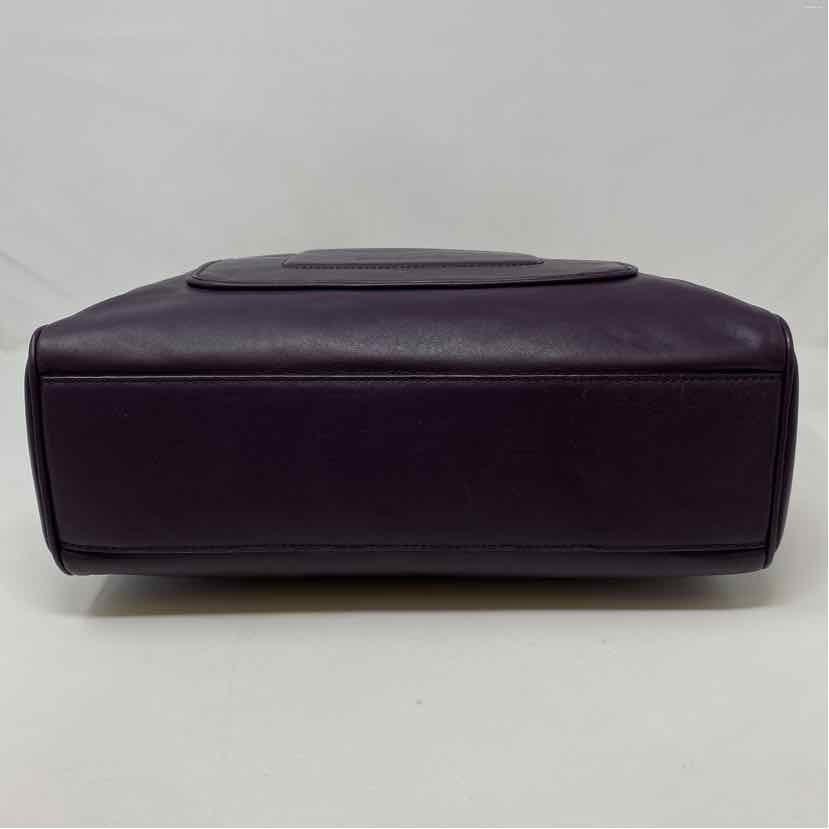 Pre-Owned Brooks Brothers Purple Leather Handbag