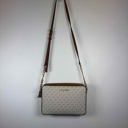 Pre-Owned Michael Kors Tan Coated Canvas Handbag