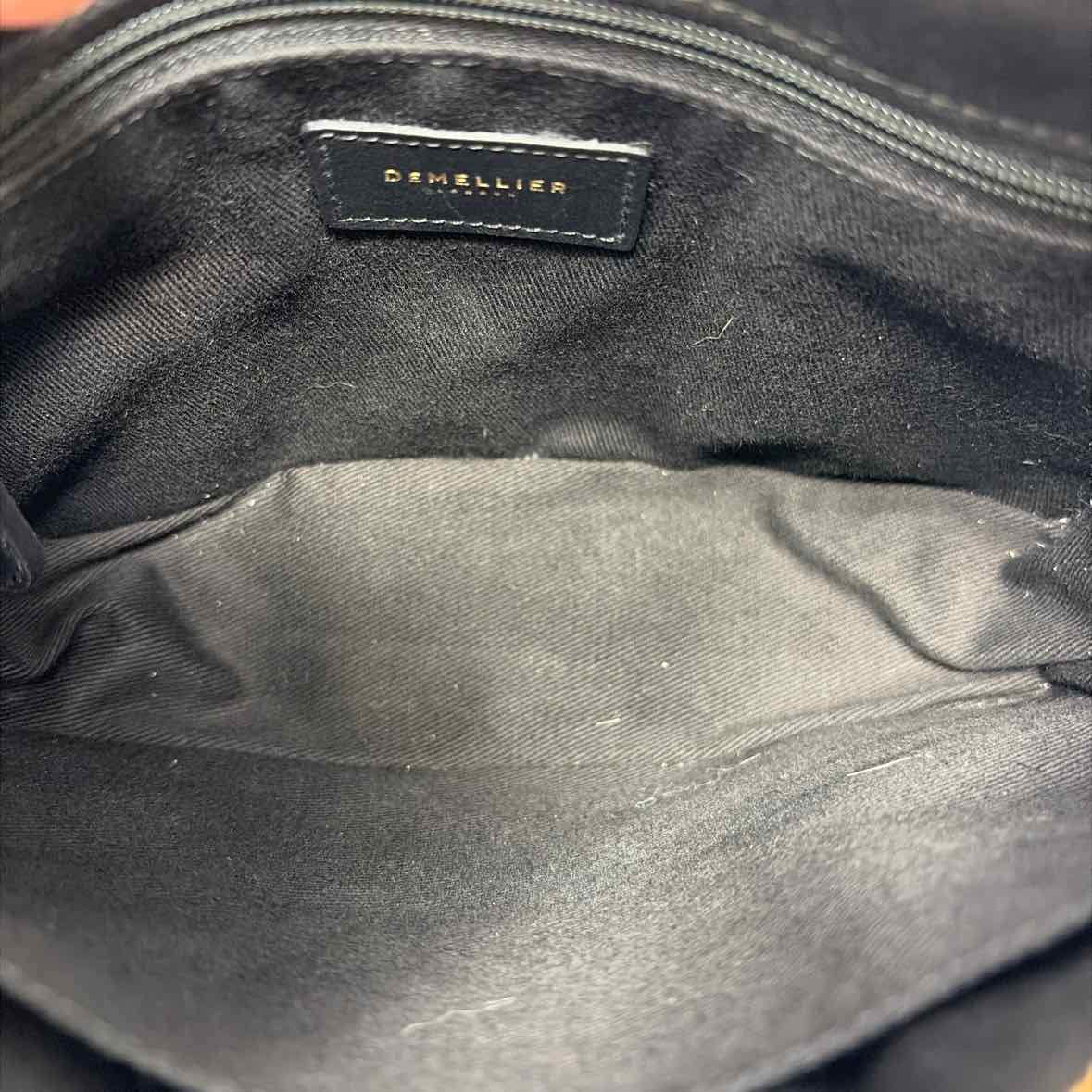 Pre-Owned Demellier Black Leather Handbag