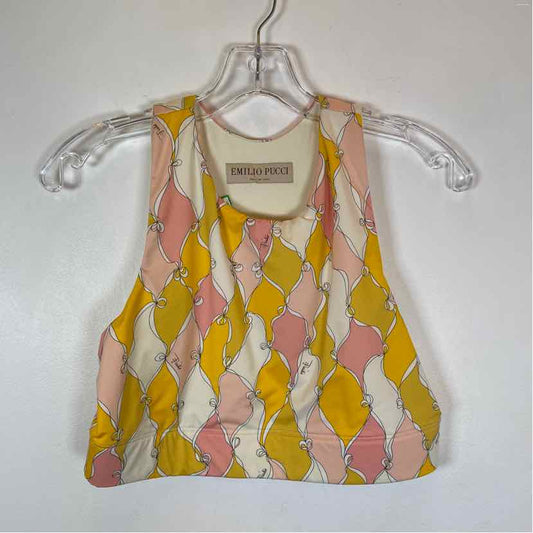 Pre-Owned Emilio Pucci Yellow Neoprene Women Size L Designer Clothes