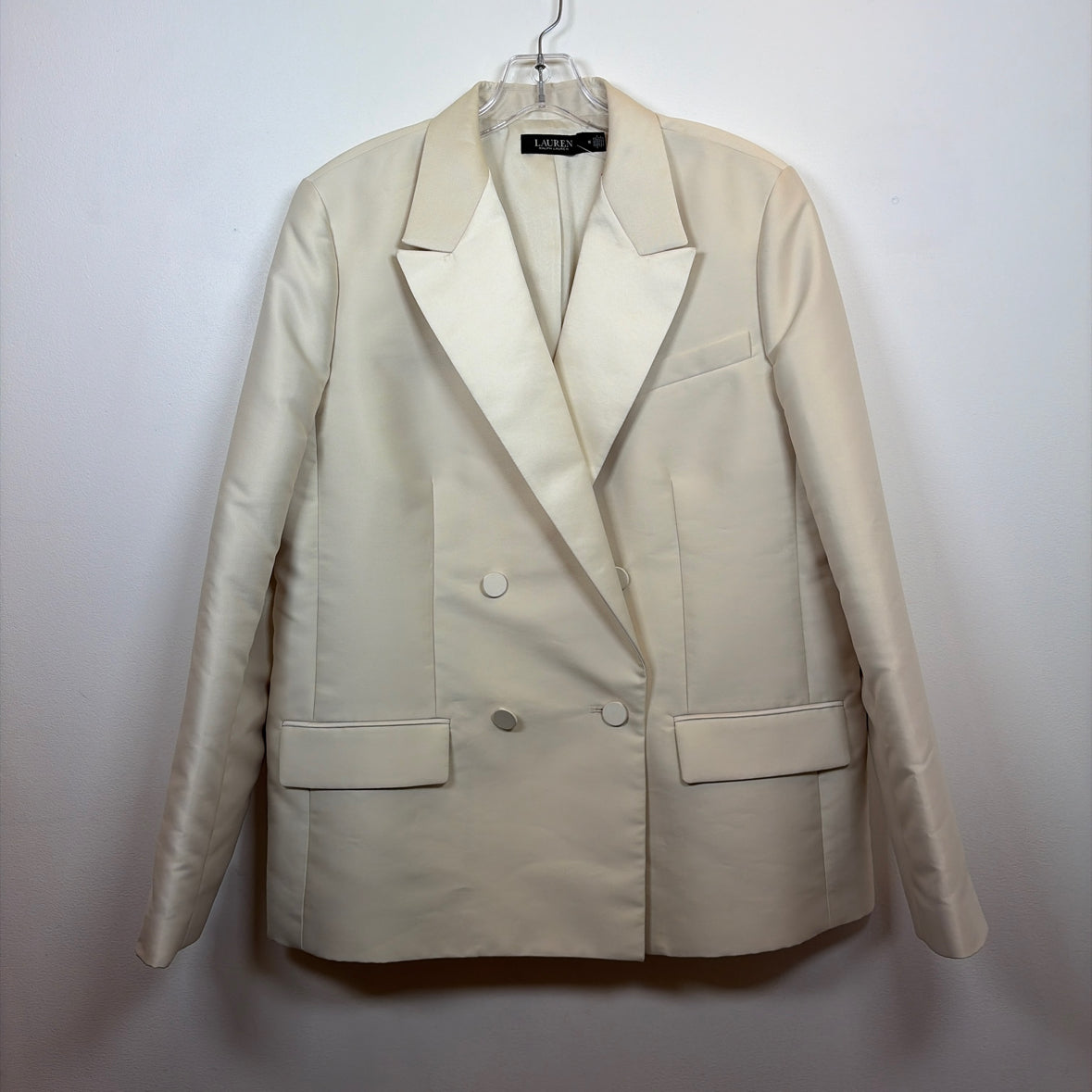 Pre-Owned Size 16/XL Lauren by Ralph Lauren Cream Jacket