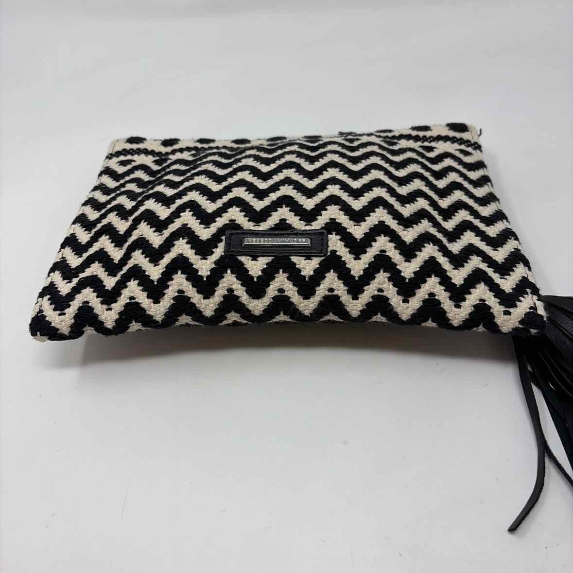 Pre-Owned Rebecca Minkoff Black/White Fabric Handbag