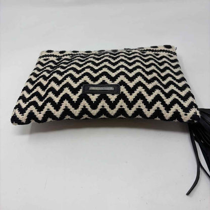 Pre-Owned Rebecca Minkoff Black/White Fabric Handbag