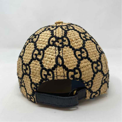Pre-Owned Gucci Straw Straw Designer Hats