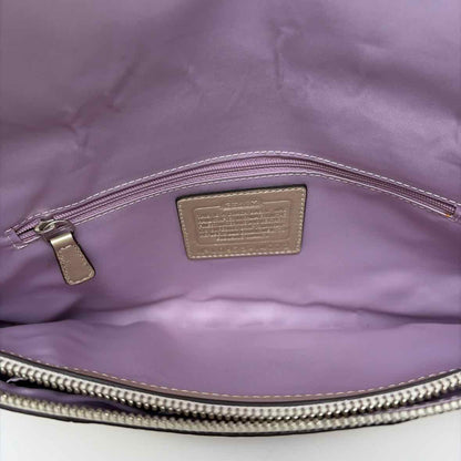 Pre-Owned Coach Gold Leather Handbag