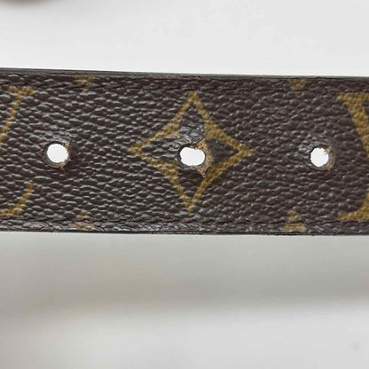 Pre-Owned Louis Vuitton Brown Leather Designer Belt