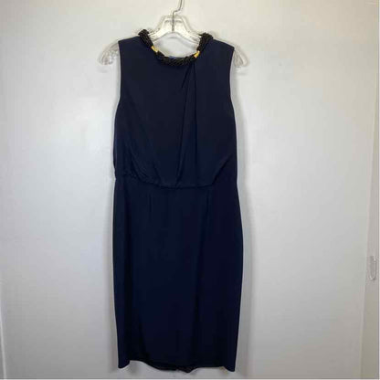 Pre-Owned Size 12/L Magaschoni Navy Casual Dress