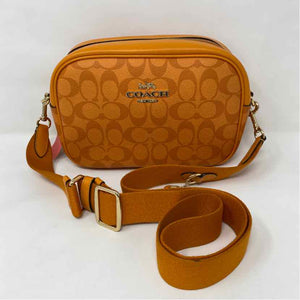 Pre-Owned Coach Orange Multi Coated Canvas Handbag