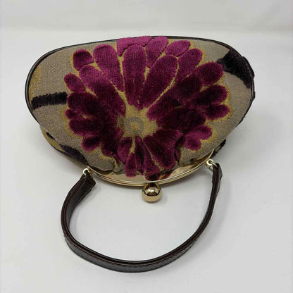 Pre-Owned Glenda Gies Purple Multi Fabric Handbag