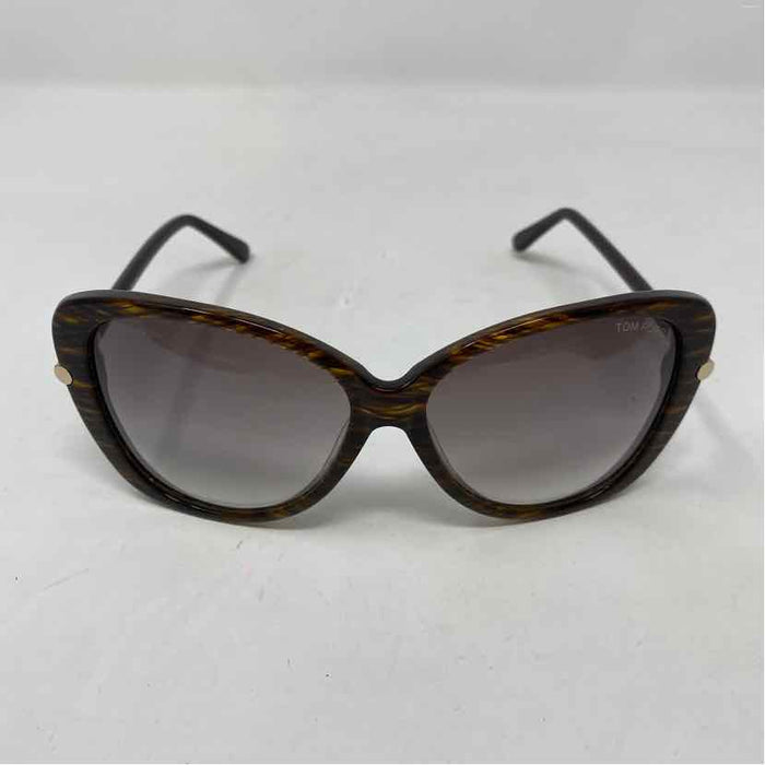 Pre-Owned Tom Ford Brown Plastic Designer Sunglasses